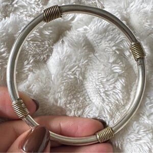 Sterling Silver Wire-Wrap Bangle Bracelet